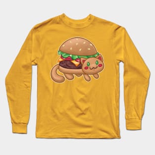 Burger Cat (Catfood Series) Long Sleeve T-Shirt